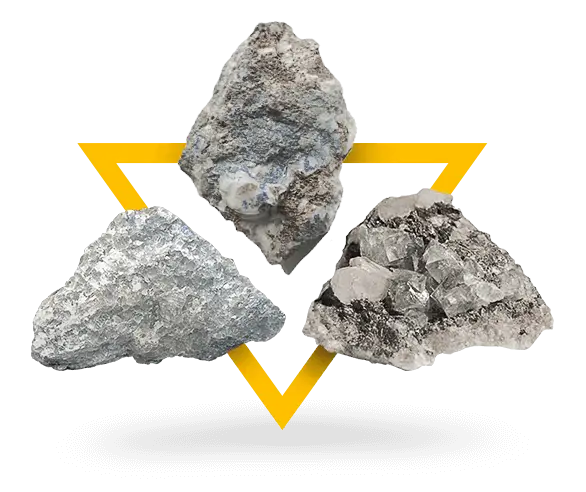 تصویر سه سنگ معدنی